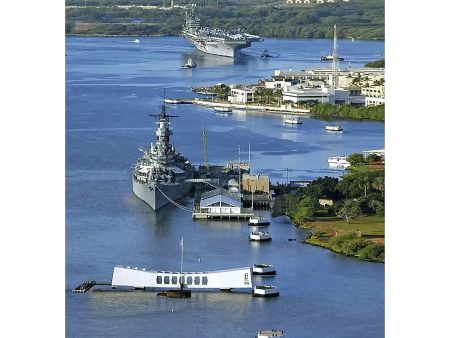 USS Arizona Memorial, Oahu, Hawaii - 3D Lenticular Postcard Greeting Card - NEW Cheap