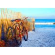 Bicycle on Beach - 3D Lenticular Postcard Greeting Card - NEW Supply