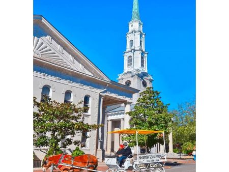 Colonial Church and Carriage - 3D Lenticular Postcard Greeting Card - NEW Online