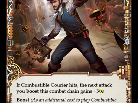 Combustible Courier (Blue) [U-CRU111-RF] (Crucible of War Unlimited)  Unlimited Rainbow Foil For Sale