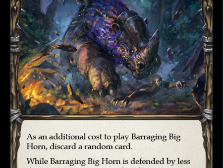 Barraging Big Horn (Red) [U-CRU010-RF] (Crucible of War Unlimited)  Unlimited Rainbow Foil Fashion