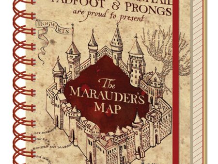 Harry Potter: the Marauder s map A5 notebook Hot on Sale