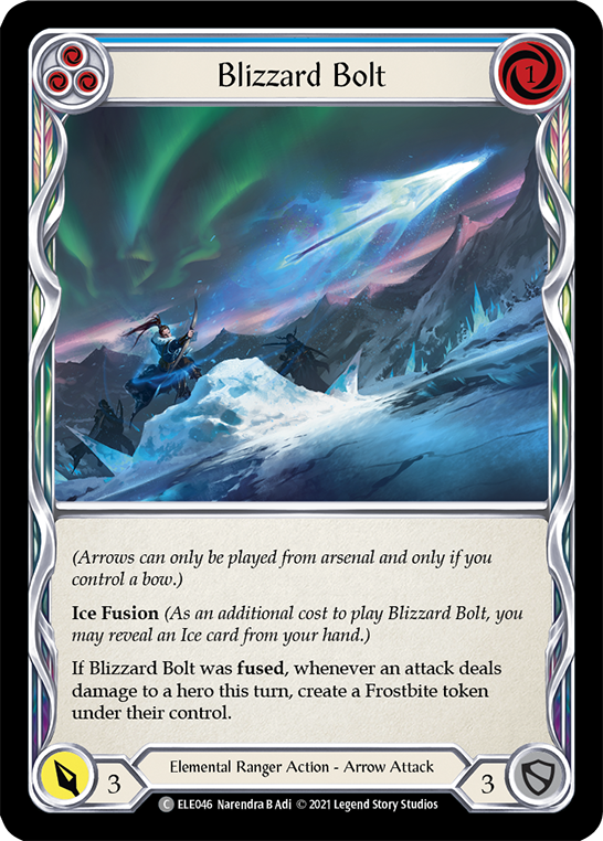 Blizzard Bolt (Blue) [ELE046] (Tales of Aria)  1st Edition Normal Cheap