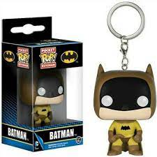 Yellow Batman 75th Anniversary Pocket Pop! Keychain on Sale