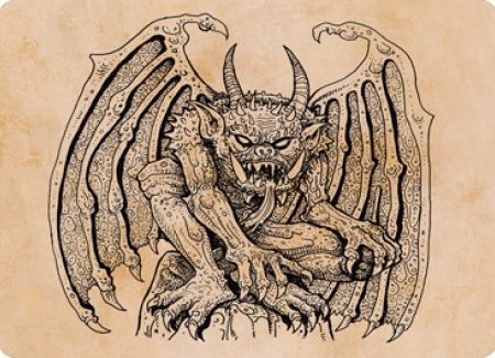 Cloister Gargoyle (Showcase) Art Card [Dungeons & Dragons: Adventures in the Forgotten Realms Art Series] Supply