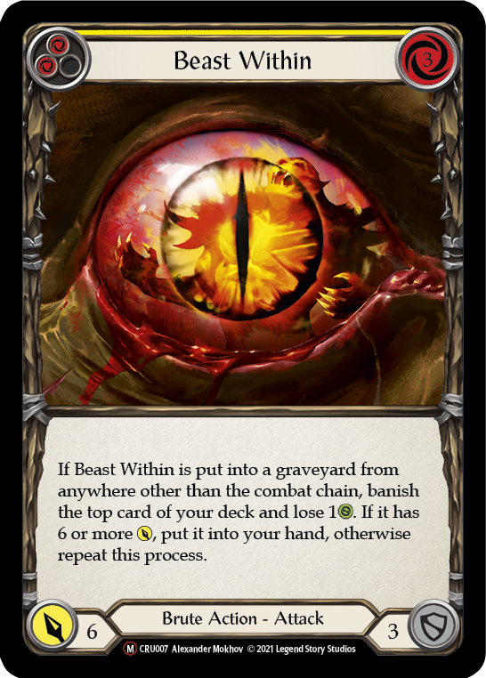 Beast Within [U-CRU007] (Crucible of War Unlimited)  Unlimited Normal Sale