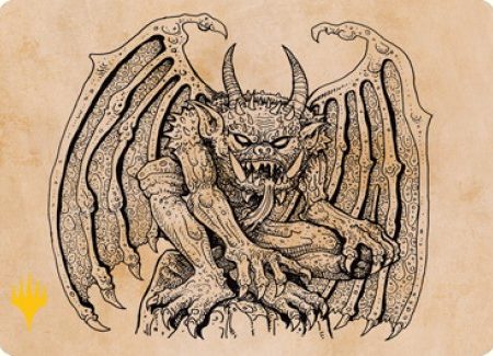 Cloister Gargoyle (Showcase) Art Card (Gold-Stamped Signature) [Dungeons & Dragons: Adventures in the Forgotten Realms Art Series] Cheap