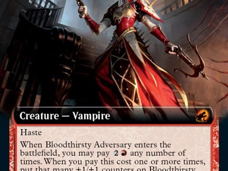 Bloodthirsty Adversary (Extended Art) [Innistrad: Midnight Hunt] For Sale