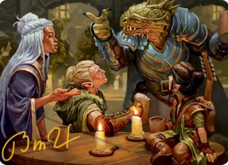 You Meet in a Tavern Art Card (Gold-Stamped Signature) [Dungeons & Dragons: Adventures in the Forgotten Realms Art Series] Online Hot Sale