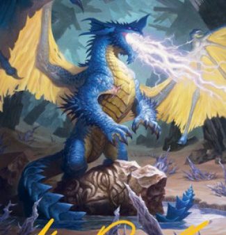 Blue Dragon Art Card (Gold-Stamped Signature) [Dungeons & Dragons: Adventures in the Forgotten Realms Art Series] Fashion