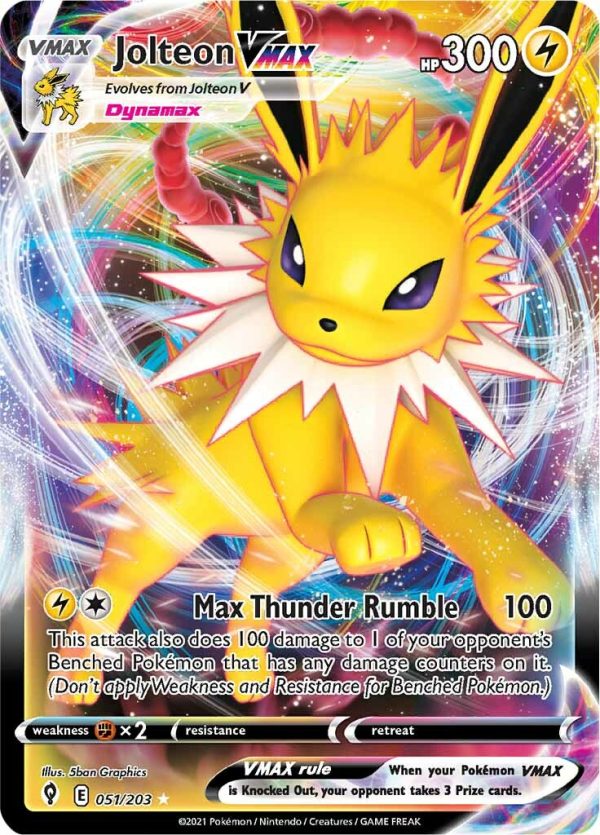 Jolteon VMAX (051 203) [Sword & Shield: Evolving Skies] Supply