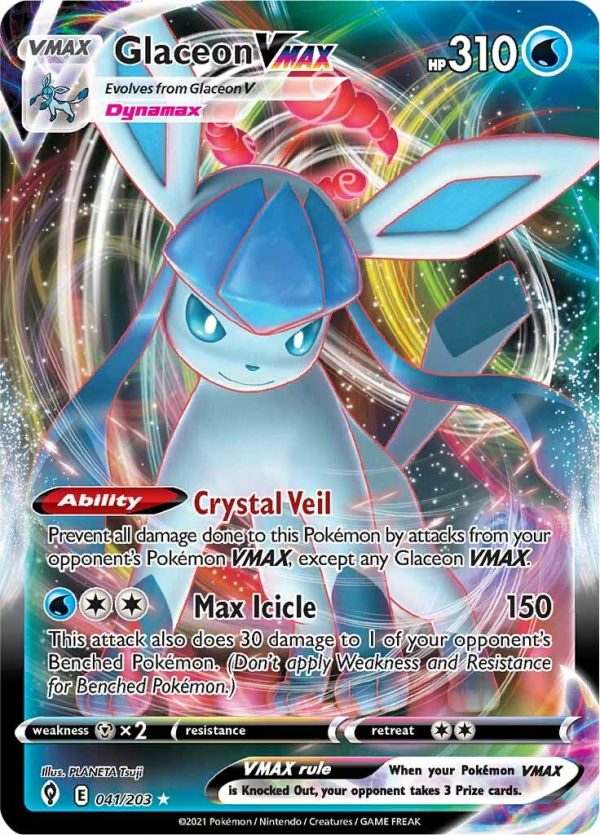 Glaceon VMAX (041 203) [Sword & Shield: Evolving Skies] For Discount