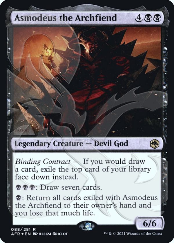 Asmodeus the Archfiend (Ampersand Promo) [Dungeons & Dragons: Adventures in the Forgotten Realms Promos] Hot on Sale