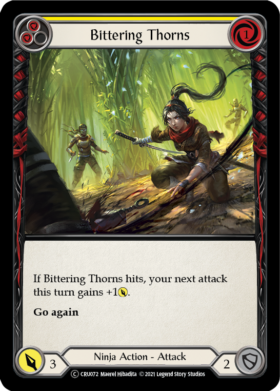 Bittering Thorns [U-CRU072-RF] (Crucible of War Unlimited)  Unlimited Rainbow Foil Fashion