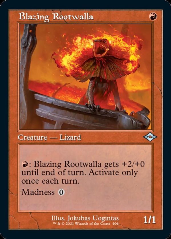 Blazing Rootwalla (Retro Foil Etched) [Modern Horizons 2] Online Hot Sale