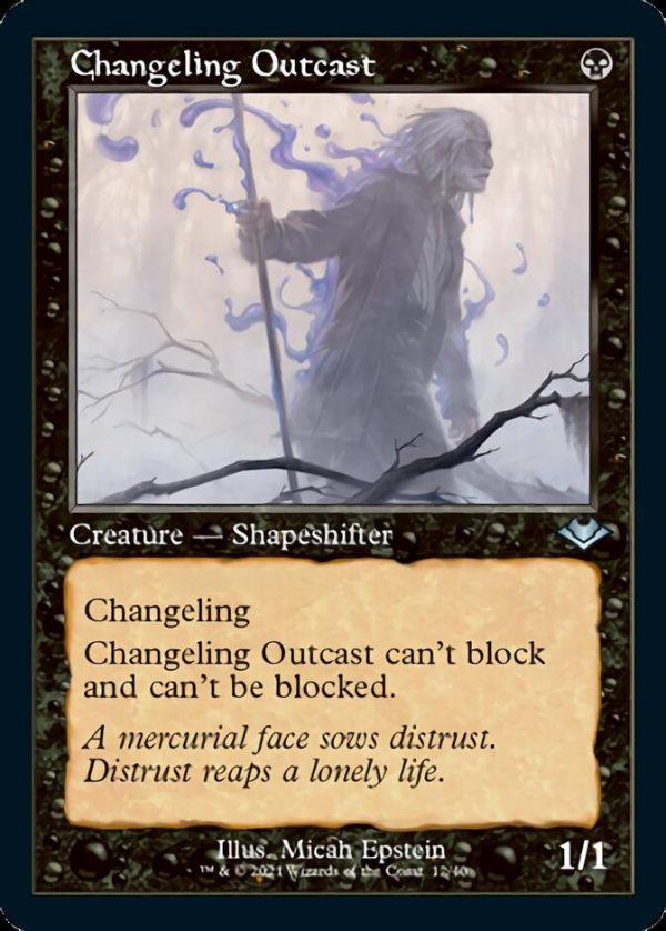 Changeling Outcast (Retro Foil Etched) [Modern Horizons] Sale