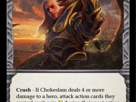 Chokeslam (Yellow) [U-CRU036-RF] (Crucible of War Unlimited)  Unlimited Rainbow Foil Hot on Sale