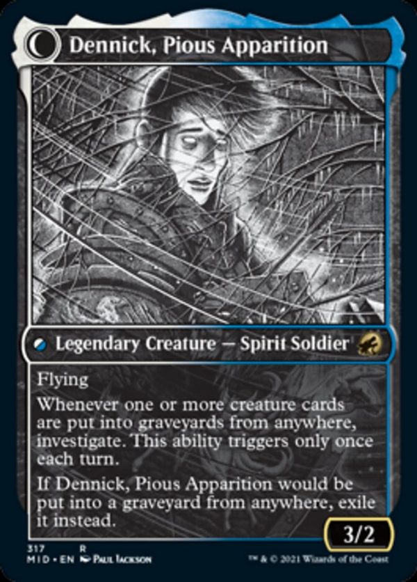 Dennick, Pious Apprentice    Dennick, Pious Apparition (Showcase Eternal Night) [Innistrad: Midnight Hunt] Online Sale