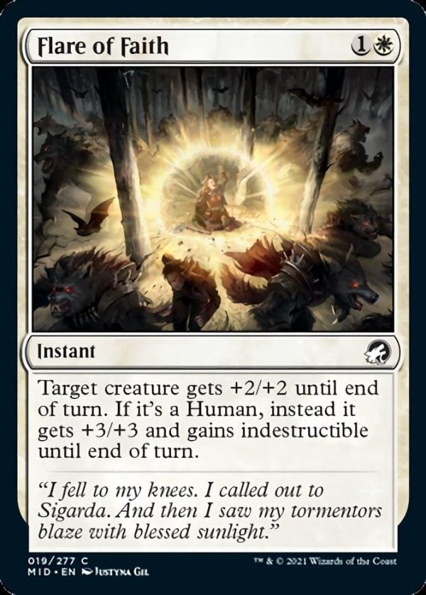 Flare of Faith [Innistrad: Midnight Hunt] Hot on Sale