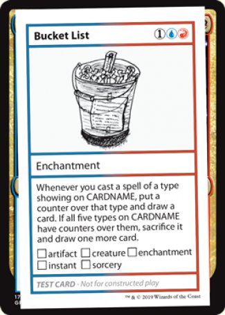 Bucket List (2021 Edition) [Mystery Booster Playtest Cards] Online