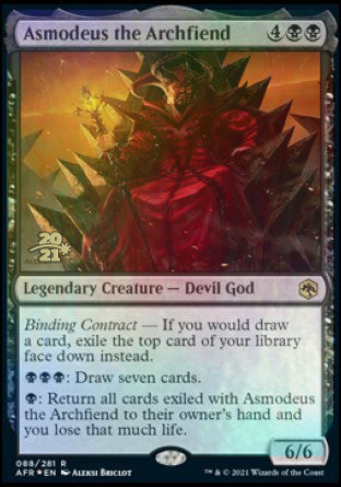 Asmodeus the Archfiend [Dungeons & Dragons: Adventures in the Forgotten Realms Prerelease Promos] Discount