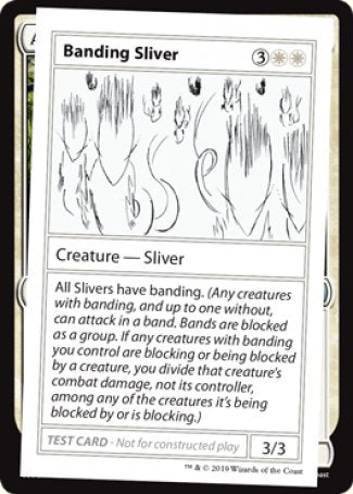 Banding Sliver (2021 Edition) [Mystery Booster Playtest Cards] For Sale