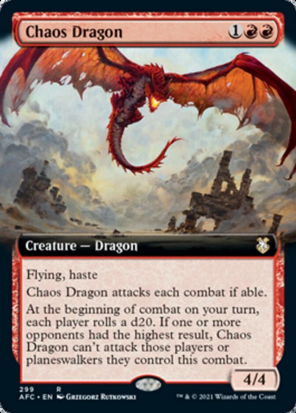 Chaos Dragon (Extended Art) [Dungeons & Dragons: Adventures in the Forgotten Realms Commander] For Cheap