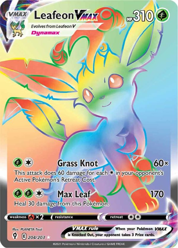 Leafeon VMAX (204 203) [Sword & Shield: Evolving Skies] Cheap