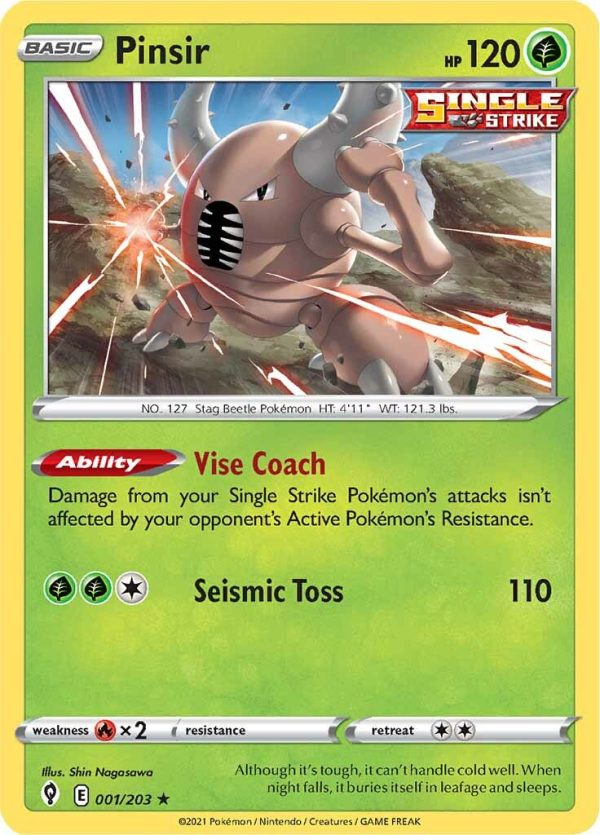 Pinsir (001 203) [Sword & Shield: Evolving Skies] Discount