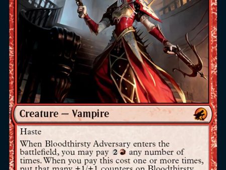 Bloodthirsty Adversary [Innistrad: Midnight Hunt] For Discount