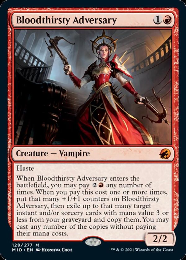 Bloodthirsty Adversary [Innistrad: Midnight Hunt] For Discount