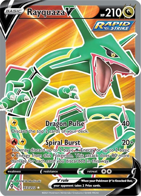 Rayquaza V (193 203) [Sword & Shield: Evolving Skies] on Sale