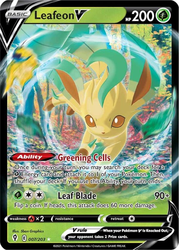 Leafeon V (007 203) [Sword & Shield: Evolving Skies] For Cheap