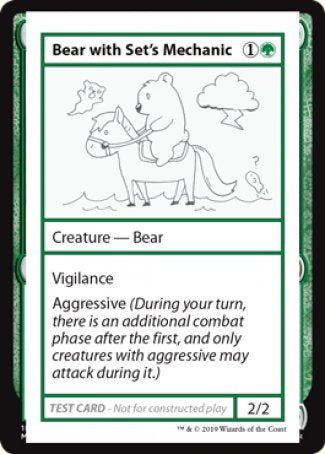 Bear with Set s Mechanic (2021 Edition) [Mystery Booster Playtest Cards] Sale