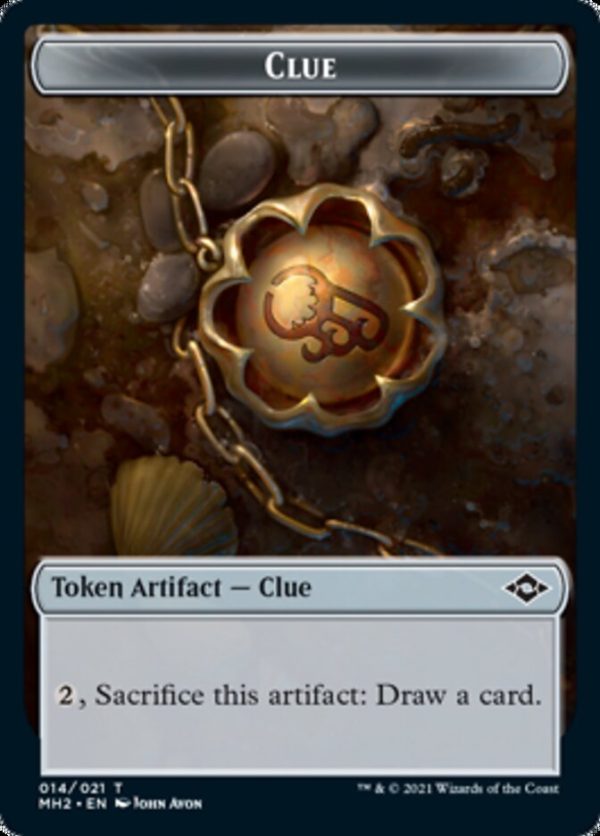 Beast Token    Clue Token (14) [Modern Horizons 2 Tokens] For Sale