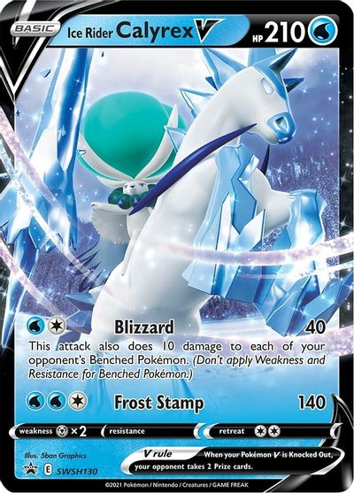 Ice Rider Calyrex V (SWSH130) [Sword & Shield: Black Star Promos] on Sale