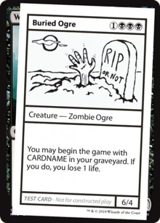 Buried Ogre (2021 Edition) [Mystery Booster Playtest Cards] Supply