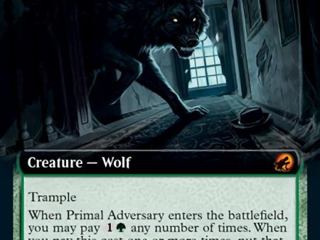 Primal Adversary (Extended Art) [Innistrad: Midnight Hunt] on Sale