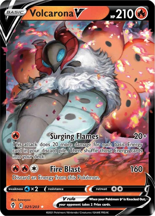 Volcarona V (021 203) [Sword & Shield: Evolving Skies] Fashion