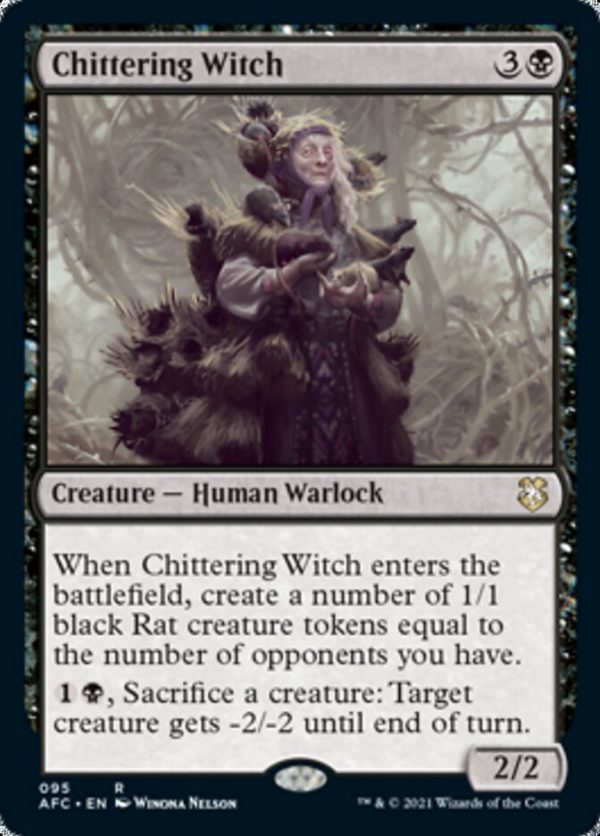 Chittering Witch [Dungeons & Dragons: Adventures in the Forgotten Realms Commander] Discount