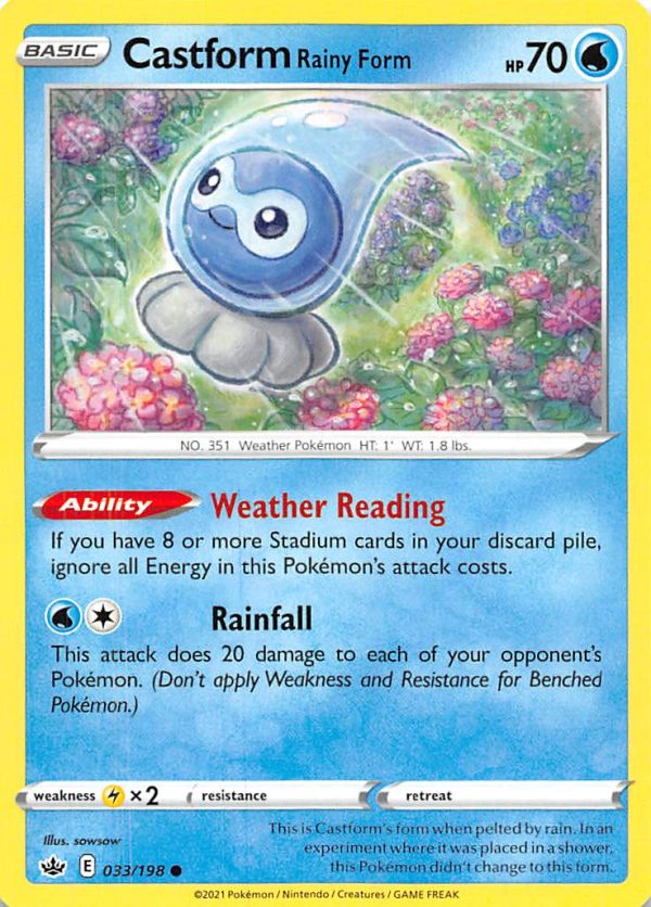 Castform Rainy Form (033 198) [Sword & Shield: Chilling Reign] Discount