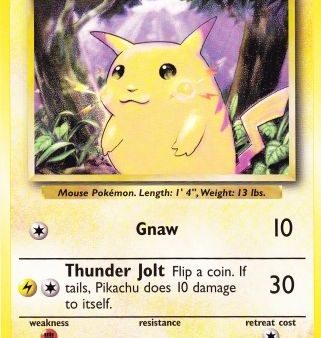 Pikachu (58 102) (Jumbo Card) [Base Set Unlimited] Online Hot Sale